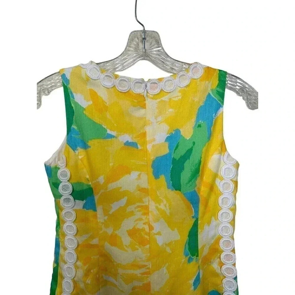 NWT Lilly Pulitzer Yellow Mila Shift Dress First Impressions Sunglow Yellow 00 - Picture 8 of 13